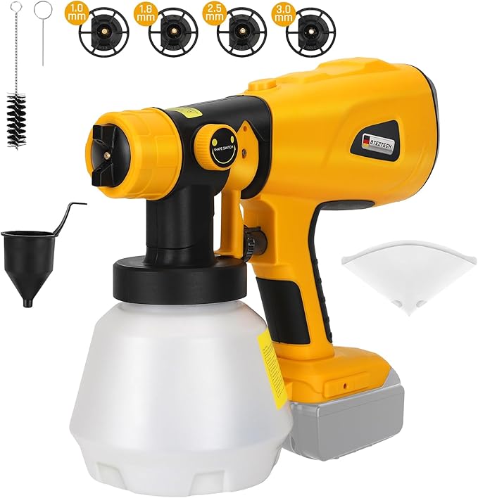 Paint Sprayer for Dewalt 20V MAX Battery, HVLP